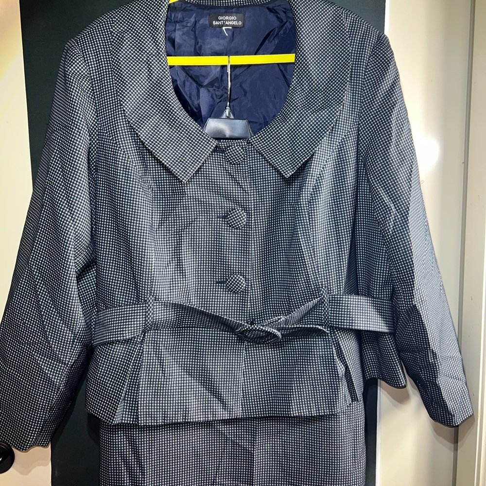 Giorgio Saint’Angelo skirt and belted jacket SIZE 24W